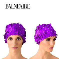 Balnfaire, This Is So Beautiful Purple Faux Pearls Floral Swim Cap Hat Nwot Plus, It Is Made Very Nice. Not Cheap At All. It Also Comes With Extra Pearls In Case Any Would Come Off. Have Never Even Taken It Out Of The Bag So As New As When I Received It. But Just Love The Color And The Pretty Little Pearls All Over The Flowers I Love It But I Didn't Know I Cannot Wear A Swim Hat For What I Am Doing So Need To Sell It. It Will Slow Me Down. Racing Purple One Size Cap, Adjustable Purple Mini Hat For Spring, One Size Purple Cap, Adjustable Purple Costume Hat For Summer, Purple Cap (one Size Fits Most), Purple Summer Cap, Purple Cap One Size Fits Most, Purple Spring Hat One Size Fits Most, Swim Cap