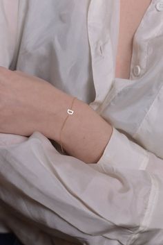 Minimalist Yellow Gold Bracelets With Initials, Dainty Yellow Gold Name Bracelet With Initials, 14k Yellow Gold Monogram Bracelets, 14k Rose Gold Bracelets With Initials, 14k Gold Initials Name Bracelet, 14k Yellow Gold Bracelets With Initials, 14k Gold Monogram Name Bracelet As Gift, 14k Gold Monogram Name Bracelet For Gift, Minimalist Monogram Name Bracelet In Yellow Gold