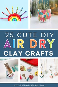 25 cute diy air dry clay crafts that are easy to make and fun for kids