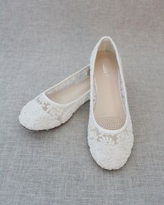 Soft and Elegant lace women ballet flats. Comfortable through out your special day and perfect for wedding party. DETAILS:COLORS AVAILABLE: White and Ivory LaceUPPER: Synthetic upper and liningMATERIALS: Mandmade outsoleORIGIN: Imported STYLE NAME: BABA-53 Comfortable Feminine Shoes, Comfy Wedding Shoes Ballet Flats, Comfortable Wedding Flats, Comfy Wedding Shoes, Bridesmaids Shoes, Women Ballet Flats, White Ballet Flats, Lace Ballet Flats, Wedding Shoes Sandals