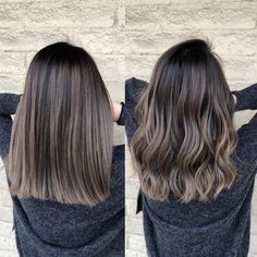 Ash Brunette, Babylights Hair, Balayage Straight, Balayage Straight Hair, Brown Hair Balayage, Short Straight Hair