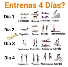 a poster showing the different exercises for women