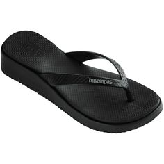 High Platform Flip Flops Black Platform Slippers With Textured Sole, Black Textured Sole Wedge Sandals, Black Slippers With Arch Support, Chic Black Sandals With Arch Support, Black Toe Post Sandals With Textured Sole, Sandals For Beach, Kids Clogs, Printed Flip Flops, Kids Flip Flops