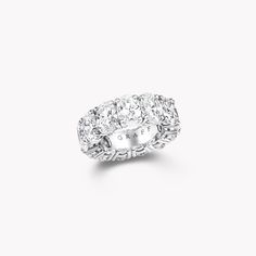 an oval shaped diamond ring on a white background