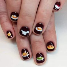 Creative Nail Art, Rainbow Nails Design, Food Nails