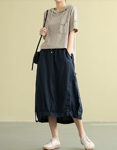 Elastic Waist Women Skirts Summer Simple Skirt,Organza fabric,soft and breathy,comfy and make you looks grace with this women Linen skirts.also could be made with any size. Material:Linen Size(CM): Waist:66-90 cm,length: 73-79 cm,hipline:120 cm Measuring Method: Click to view the measurement method Shipping: we ship worldwide the USPS takes about 10-15 days if you want a express shipping,please contact with us Payment: we accept payment by PayPal and credit card.if you would like paid by credit Casual Spring Skirt With Loosely Fitted Hips, Casual Solid Color Baggy Maxi Skirt, Casual Long Skirt With Loosely Fitted Hips, Casual Summer Skirt With Loosely Fitted Hips, Casual Baggy Maxi Skirt, Baggy Long Blue Skirt, Baggy Blue Long Skirt, Blue Baggy Long Skirt, Skirt Organza