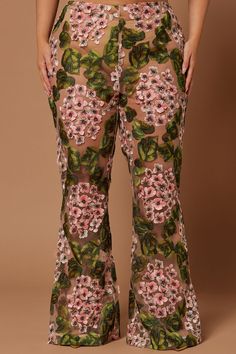 Available In Pink/combo. Floral Embroidered Pant Flare Leg Hidden Back Zipper Detached Panty Liner Non Stretch Disclaimer: Due To The Embroidery Placement , Each Garment Is Unique Shell: 100% Polyester Lining: 95% Polyester 5% Spandex Imported | Elodie Floral Embroidered Pant in Pink size XS by Fashion Nova Spring Floral Embroidered Pants, Spring Embroidered Full Length Bottoms, Embroidered Full Length Bottoms For Spring, Embroidered Full-length Bottoms For Spring, Spring Embroidered Stretch Bottoms, Fitted Floral Embroidered Long Pants, Spring Stretch Pants With Floral Embroidery, Fitted Floral Embroidery Long Pants, Floral Embroidery Pants For Spring Party