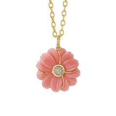 Jardin Pink Opal Sunflower Pendant Cheap Pink Flower Pendant Jewelry, Luxury Yellow Gold Jewelry With Pink Opal, Luxury Round Pink Opal Jewelry, Luxury Pink Opal Round Jewelry, Luxury Pink Opal Jewelry In Yellow Gold, Luxury Pink Opal Jewelry For Women, Luxury Pink Opal Necklace In Pink, Luxury Pink Opal Cabochon Jewelry, Luxury Pink Opal Pink Necklace