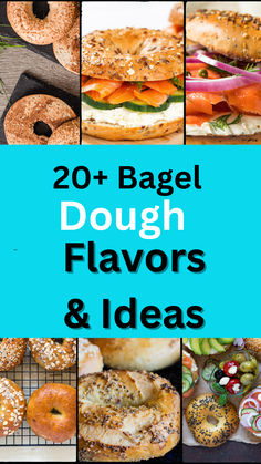 Bagels are the ultimate breakfast choice! While plain bagels are delightfully soft, chewy, and perfect with cream cheese and coffee, there's always room for a little excitement. Explore these 10+ homemade bagel recipes and flavor variations that prove making your own bagels can be both fun and healthier. #bagels #bagel #homemadebagels #breakfastrecipes Recipes For Bagels, Plain Bagels Recipe Homemade, Panera Bagels, Bagels Recipe Homemade, Bagel Flavors, Bagel Recipes, Healthy Bagel