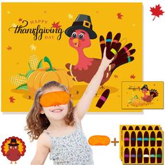 PRICES MAY VARY. PIN THE TAILS PACKAGE INCLUDED: 1 PCS Pin The Tail on The Turkey Game poster, 24PCS reusable cute tails,1 PCS eye mask, 1 PCS pin the tail on the turkey party game instructions, 1 PCS Xmas games poster cover, 4 PCS dot glues. LARGER SIZE: Bigger turkey poster is 28.2 inches length and 21.2 inches width.Better than others'.High materials poster, could be used as Thanksgiving home decoration, wall decorations, room decoration, Xmas themed birthday party,Thanksgiving Party Favors D Fun Thanksgiving Games, Free Thanksgiving Coloring Pages, Online Party Games, Thanksgiving Party Decor, Thanksgiving Party Favors, Thanksgiving Home Decorations, Thanksgiving Games For Kids, Pin The Tail, Thanksgiving Classroom