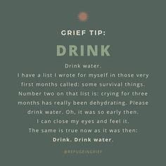 a poem that says drink tip drink water