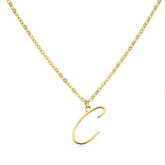 *Free* Gift With Every Order!! Letter C Cursive Initial Necklace Chain Length 15 1/2 - 18 Inches Adjustable All Jewelry Comes Beautifully Packaged And Ready For Gift Giving. C Cursive, Cursive C, C Initial Necklace, Letter C Necklace, C Necklace, Order Letter, Necklace Chain Lengths, Letter C, Letter Pendants