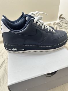 Find Size 9.5 - Nike Air Force 1 '07 Navy Blue on eBay in the category Clothing, Shoes & Accessories>Men>Men's Shoes>Athletic Shoes. Nike Air Force 1 07, Nike Air Force 1, Air Force 1, Accessories Men, Shoes Athletic, Nike Air Force, Air Force, Nike Air, Athletic Shoes