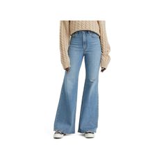 These vintage-inspired and ultra-flattering women's ribcage bell jeans from Levi's are sure to quickly become a favorite pair in your wardrobe.Click on this WOMEN'S GUIDE to find the perfect fit and more! These vintage-inspired and ultra-flattering women's ribcage bell jeans from Levi's are sure to quickly become a favorite pair in your wardrobe. Click on this WOMEN'S GUIDE to find the perfect fit and more! FEATURES Zipper fly with button closure Straight hem 5-pocket design Stretch denim constr Levi's Ribcage, Bell Jeans, Levis Ribcage, Rib Cage, Pocket Design, Stretch Denim, Womens Bottoms, Vintage Inspired, Jeans Size