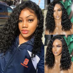 PRICES MAY VARY. Lace Front Wig Human Hair Material:13x4 Water Wave Lace Front Wig Human Hair, Natural Black Color 100% Unprocessed Brazilian Virgin Human Hair Wigs For Black Women Pre-plucked Hairline, Cut From Healthy Young Girl Head Directly. Lace Front Wig Human Hair Quality:180% Density Lace Front Wigs With Human Hair Pre-plucked Hairline, No Shedding and Tangling, No Strange Smell, True Length. Can Be Dyed, Bleached, Premed, Straightened and Restyled. No Animal Hair/fiber/synthetic Mixed, Wavy Wigs For Black Women, Wigs For Black Women Curly, Hair Natural Color, Wavy Wigs, Lace Front Wigs Human Hair, Curly Lace Front Wigs, Wigs Human Hair, Front Lace Wigs Human Hair, Wig Making