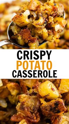 crispy potato casserole is an easy and delicious side dish