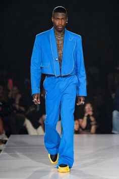 Mens Evening Wear, Nyfw September, Anthony Hamilton, Ibiza Party, Pyer Moss, High Fashion Men, Genderless Fashion, Dopamine Dressing, Fashion Week Spring 2020