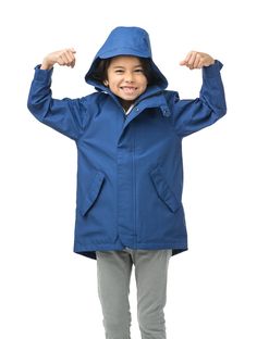 Casual Raincoat For Fall, Casual Raincoat For Fall Rainy Weather, Casual Fall Raincoat For Rainy Weather, Spring Outerwear With Adjustable Hood For Rainy Weather, Weatherproof Raincoat For Outdoor Use In Fall, Casual Raincoat With Detachable Hood For Rainy Season, Rainy Season Outerwear With Pockets, Solid Raincoat For Fall Travel, Long Sleeve Raincoat For Rainy Weather