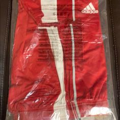 Brand New Adidas Climacool Shorts Red Go-dry Athletic Shorts, Sporty Red Three Stripes Activewear, Red Sporty Activewear With Three Stripes, Sporty Red Activewear With Three Stripes, Red Three Stripes Sporty Activewear, Adidas Red Training Bottoms, Adidas Red Athletic Shorts For Sports, Red Adidas Training Bottoms, Adidas White Gym Shorts