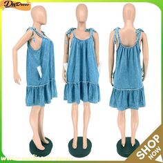 Plus Size Denim Sleeveless Strap Loose Mini Dress Casual Sleeveless Mini Dress For Day Out, Spring Sleeveless Denim Blue Denim Vest, Casual Sleeveless Cotton Sundress, Sleeveless Medium Wash Denim Dress, Chic Sleeveless Denim Mini Dress, Sleeveless Denim Mini Dress In Medium Wash, Sleeveless Cotton Denim Dress, Sleeveless Denim Blue Mini Dress, Casual Sleeveless Denim Blue Vest