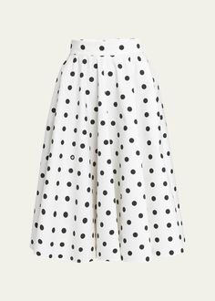 Chic Polka Dot Relaxed Skirt, Chic Polka Dot Skirt Relaxed Fit, Chic Polka Dot Relaxed Fit Skirt, Elegant Polka Dot Midi Skirt, Evening Flats, Cocktail Jacket, Lingerie Sleepwear, White Skirts, Designer Collection