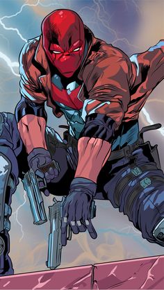 Jason Todd Red Hood, Red Hood Wallpaper, Hood Wallpapers, Dc Comics Wallpaper, Dc Comics Artwork, Batman Universe