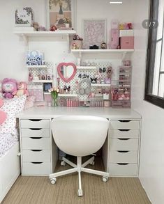 #homedecor, #interiordesign, #homedesign, #decor inspiration Ikea Pin Board, Pink Clean Girl Aesthetic, Desk For Girls, Pink Clean Girl, Aesthetic Study Desk, Jam Aesthetic, Ikea Inspo, Aesthetic Floor, Bedroom Moody