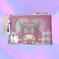 Double Sided Pouch Brand New It Can Be Used As A Travel Pouch. Can Fit Small Items Such As Bandaids, Chapsticks, Money/Cards, Masks, Etc. This Is Perfect For All Sanrio Lovers! P.S. If You Create A Bundle, You Will Receive A Discount. All Order Over $25 Will Also Receive A Freebie (Shipping Not Included). Cute Pink Pencil Case With Removable Pouch, Hello Kitty Pouch, Purple Pouch Pencil Case For Daily Use, Cute Purple Bag With Zipper Pouch, Sanrio Pouch, Cute Purple Zipper Pouch Bag, Sanrio Pencil Pouch, Hello Kitty Makeup Bag, Trendy Hello Kitty Pouch Bag