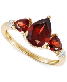 in stock Red Rings, Gold Sign, Garnet Rings, Custom Rings, Red Gold, Ring Designs, Gold Ring, Garnet, Gold Jewelry