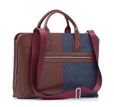 Luxury Briefcase , Luxury Work Bag , Vegan Leather Briefcase , Burgundy Briefcase , Burgundy Laptop Bag , Navy Briefcase , Briefcase Bag Brand : ABESS   Material : High Quality Vegan Leather Inner Lining: High Quality Fabric Lining   Accessories : High Quality Origin : Turkey LAPTOP SIZE * For laptop up to 14" in diameter  * Detachable shoulder strap, adjustable in length * Suitable for A4 documents and folders - Height: 11.4 inches    (29 cm) - Length: 15.7 inches    (40 cm) - Width:   3.5 inch Brown Rectangular Bag With Removable Pouch, Burgundy Rectangular Office Bag, Rectangular Burgundy Office Bag, Modern Rectangular Burgundy Bag, Modern Burgundy Rectangular Bag, Modern Burgundy Rectangular Bags, Red Business Bag With Adjustable Strap, Business Satchel Bag With Removable Pouch, Business Trip Satchel Bag With Removable Pouch