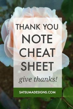 a pink rose with the words thank you note neat sheet give thanks