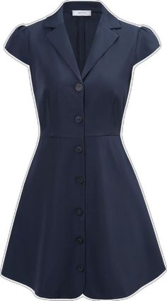 The Navy, Navy Dress, Cap Sleeve, Cap Sleeves, Button Up, Mini Dress, Navy, Free Shipping, Dresses