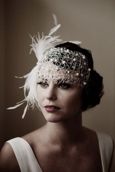 headdress goddess 1920s Wedding Theme, 1920s Hair, Great Gatsby Wedding, 1920s Wedding, Look Retro, Gatsby Style, Gatsby Wedding, Vintage Inspired Wedding, Head Piece