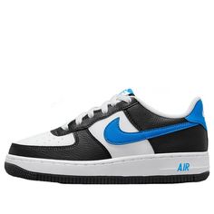 (GS) Nike Air Force 1 Low 'Black Light Photo Blue' FN8008-001 Black Air Force 1, Light Photo, Nike Air Force 1 Low, Air Force 1 Low, Nike Air Force 1, Black Light, Air Force 1, Nike Air Force, Me Too Shoes