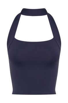 Sleek silouetteThe RENEE Halter Top is a modern and stylish piece perfect for any trendy wardrobe. It features a sleek straight neckline and a halter design that elegantly frames the shoulders. The open back adds a touch of allure, while the cropped length keeps it contemporary and chic. Fully lined for comfort, this top is ideal for pairing with high-waisted bottoms for a fashionable and polished look. Chic Crop Top With Built-in Bra And Strappy Back, Chic Crop Top With Built-in Bra And Minimal Stretch, Elegant Halter Neck Crop Top For Summer, Chic Crop Top With Built-in Bra And High Stretch, Chic High Stretch Crop Top With Built-in Bra, Chic Fitted Backless Crop Top, Elegant Tank Top With Seamless Construction, Black Halter Neck Crop Top, Chic Stretch Halter Top With Built-in Bra