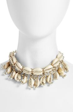 Child of Wild Lakshmi Shell Choker | Nordstrom Ancient Roman Jewelry British Museum, Cowry Shell Jewelry, Cowrie Shell Jewelry Diy, Cowrie Shell Dress, Cowrie Shell Jewelry Necklaces, Shell Necklace Aesthetic, Shell Clothes, Cowrie Necklace, Heishi Jewelry