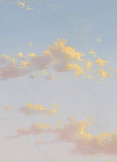 an oil painting of some clouds in the sky