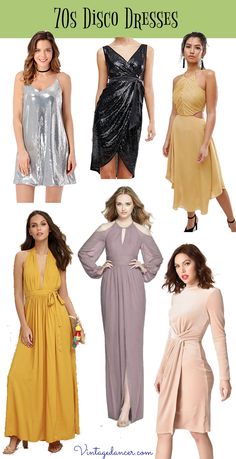 70s Disco Fashion: Disco Clothes, Outfits for Girls and Guys 70s Dress Disco, 1970s Fashion Disco, 70s Disco Fashion, Disco Clothes, Disco Dresses, 70s Party Outfit, 1970s Outfits, 70s Disco Dress, 70s Disco Outfit