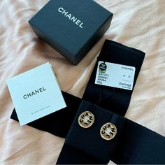 New Earrings From Chanel In Gold Tone With Cc Logo Rhinestones And Chanel Cut Out From The Plate. From The 21k Collection. Jewelry Chanel, Chanel Logo, New Earrings, Chanel Jewelry, Cc Logo, Rhinestone Earrings, Earrings Color, Gold Yellow, Gold Tones