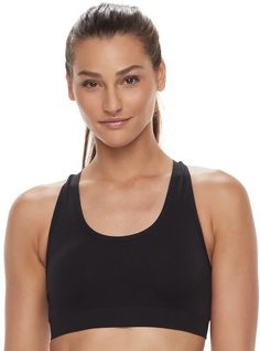 Tek Gear Women's Bra: Seamless Racerback Light Impact Sports Bra Seamless Sports Bra, Womens Bras, Sports Bra, With Confidence, Confidence, Bra, Sports