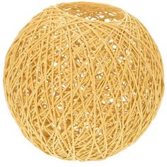 a ball of yellow yarn on a white background stock photo - 1307982