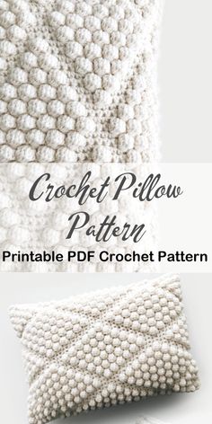 the crochet pillow pattern is easy to make