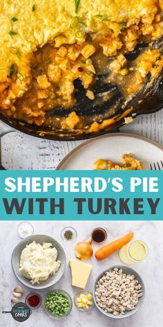 A revamped version of classic comfort food, this Shepherd's Pie With Turkey is a delicious and hearty recipe. Use leftover turkey to make this family favorite dish.