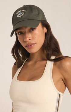 Your pickleball uniform isn't complete without the perfect hat! This 100% cotton cap, featuring a "dad hat" style with a buckle slider at the back and an embroidered graphic at the front, will keep the sun out of your eyes and your hair out of your face no matter what you get up to. Z SUPPLY Activewear Women's Pickleball Hat, Grape Leaf, 100% Cotton Adjustable Sporty Snapback Hat With Curved Bill, Adjustable Curved Bill Snapback Hat For Sports, Functional Baseball Cap For Sports Events With Curved Bill, Functional Curved Bill Baseball Cap For Sports Events, Functional Curved Bill Baseball Cap For Sports, Sporty Adjustable Snapback Hat With Curved Visor, Functional Adjustable Fit Baseball Cap, Casual Solid 5-panel Baseball Cap, Summer Sports Snapback Hat With Curved Bill