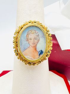 Vintage 18K Yellow Gold Lady Cameo Ring Size 7 A perfect gift for your loved one for any special occasion or holiday! Total Ring Weight: 5.56g Ring Length: 24.45mm Ring Width: 18.93mm Item will be placed into a gift box. * Gift Yellow Gold Cabochon Signet Ring, Luxury Cameo Ring As Gift, Luxury Cabochon Signet Ring As Gift, Gold Signet Ring With Cabochon Gift, Gold Cabochon Signet Ring Gift, Elegant Gold Engraved Ring For Collectors, Luxury Cabochon Rings For Gift, Victorian Style Yellow Gold Signet Ring Gift, Victorian Gold Rings For Collectors