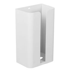 a white paper dispenser on a white background