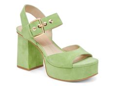 Dolce Vita Bobby Platform Sandal Green Formal Sandals With Buckle Closure, Formal Green Sandals With Buckle Closure, Elegant Green Platform Sandals, Chic Green Heels With Buckle Closure, New Balance Style, Bridal Wedding Shoes, Trending Sneakers, Chunky Platform, Mens Essentials