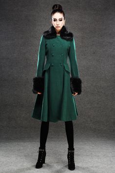 Dark green coats winter coat wool jackets and coats by YL1dress, $179.00 Chic Green Wool Coat For Winter, Green Wool Coat For Winter, Green Long Wool Coat For Winter, Green Long Wool Winter Coat, Double-breasted Green Wool Coat For Winter, Green Double-breasted Wool Coat For Winter, Green Single-breasted Wool Coat For Winter, Chic Green Pea Coat For Winter, Green Fitted Wool Coat For Winter