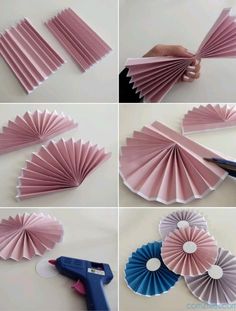 how to make paper fans out of construction paper