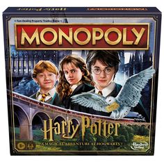 the monopoly board game harry potter and hermione's hogwarts adventure